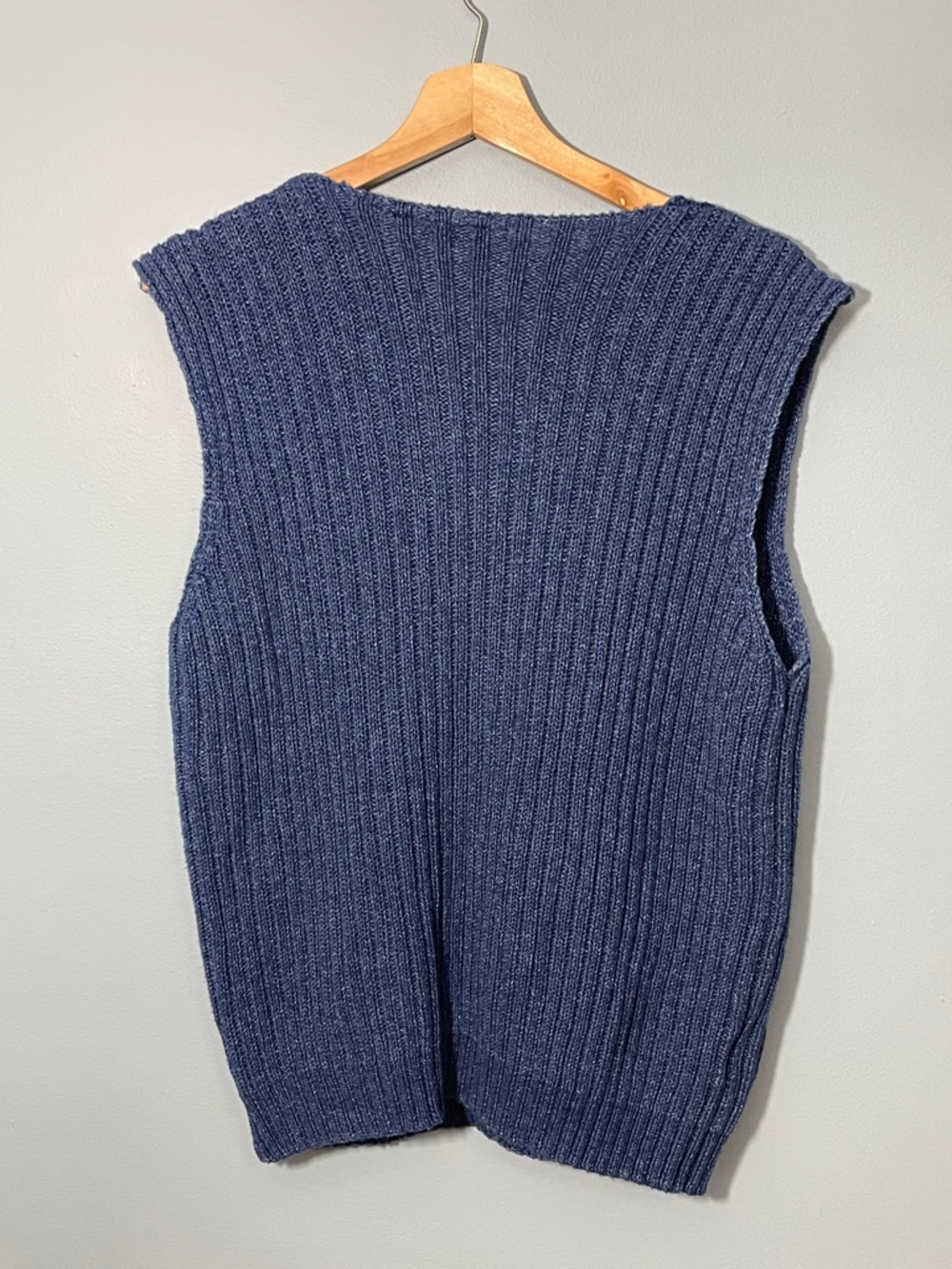 Cotton Ribbed Knit Vest - Picture 4 of 13